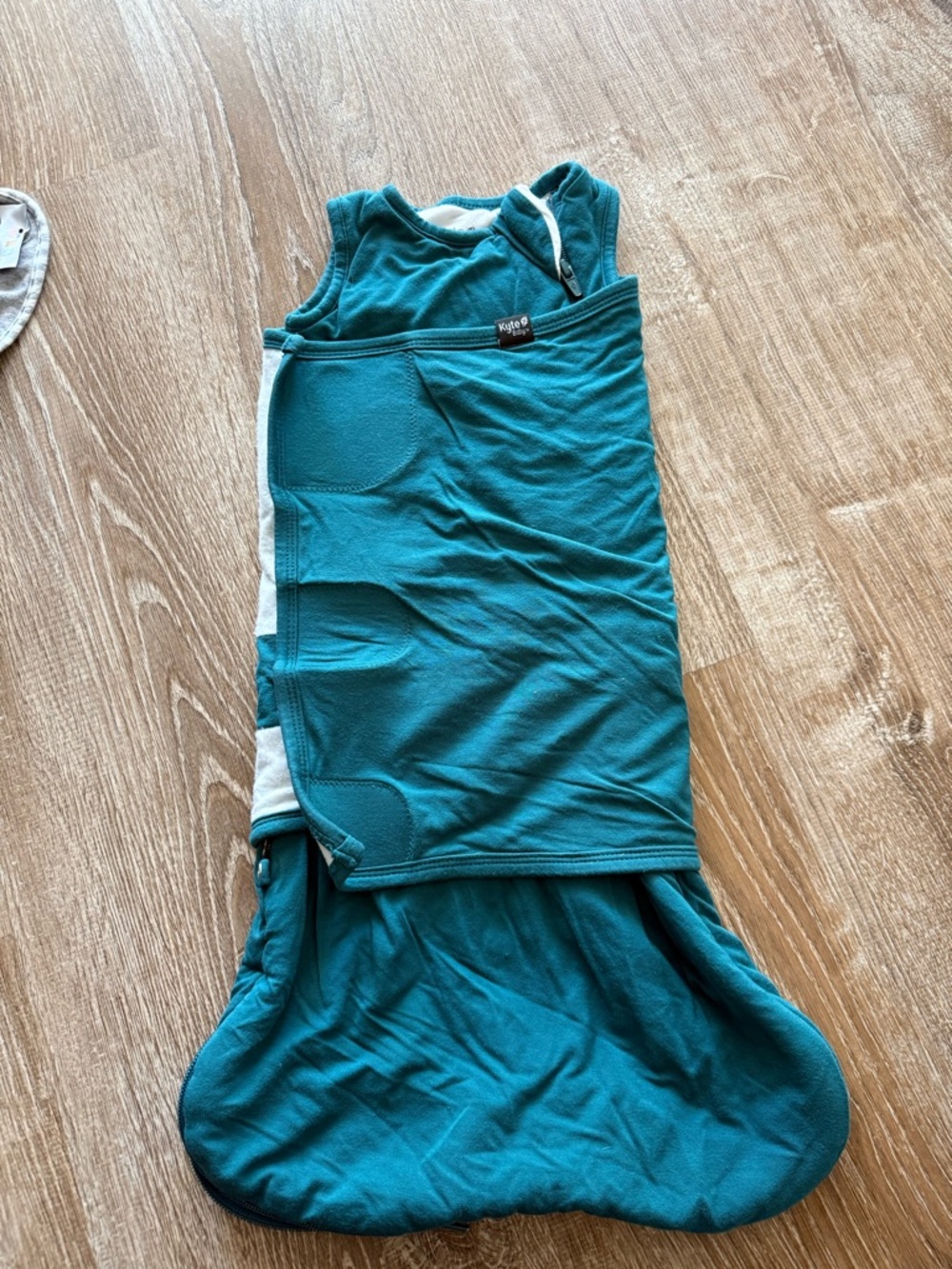 Kyte BABY Teal Zip Front Cotton Sleep Sack